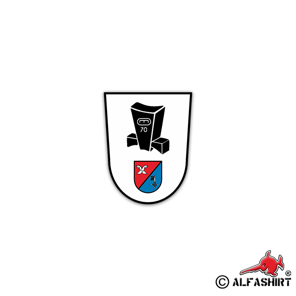 Aufkleber/Sticker PzPiKp 70 Panzerpionierkompanie BW Einheit Militär 6x7cm A2524