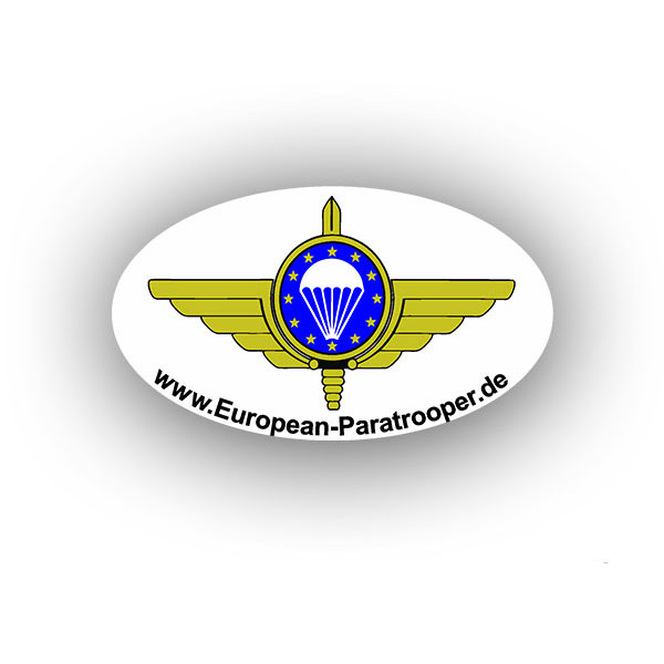 EMFV Sticker Aufkleber European Paratrooper Europäischer Militär 8x7cm A2622