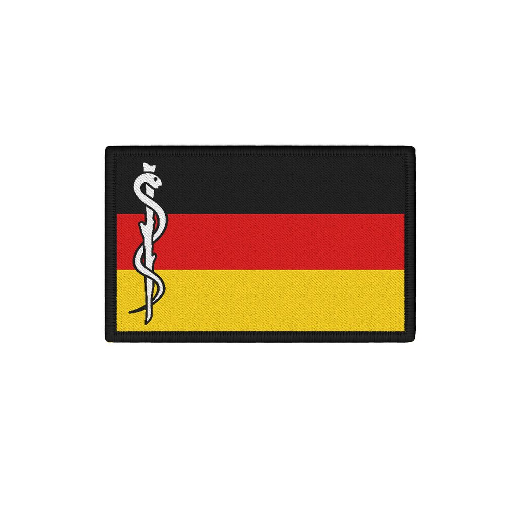 Patch Germany flag Äskulap ambulance paramedic FRG 7.5 x 4.5 # 34936