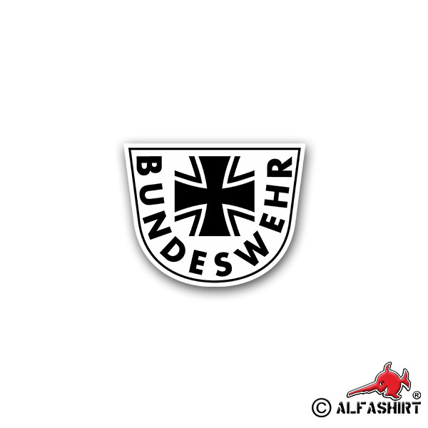 Sticker Bundeswehr Logo Forces Federal Republic 9x7cm A2403
