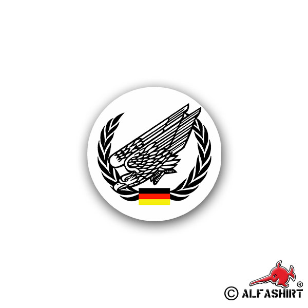 Sticker Paratrooper Fallschirmjägertruppe Infantry 7x7cm A1742
