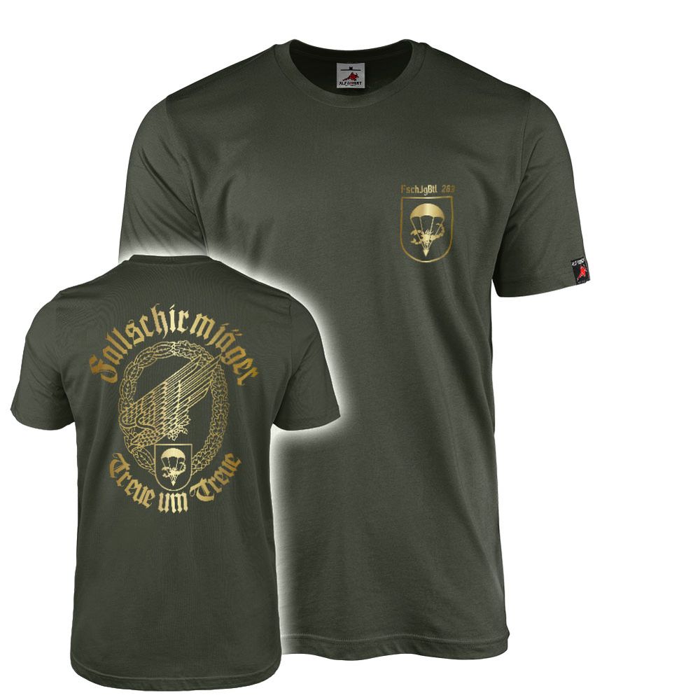 T-Shirt Fallschirmjäger Btl 263 Treue um Treue Falli Zweibrücken#39183