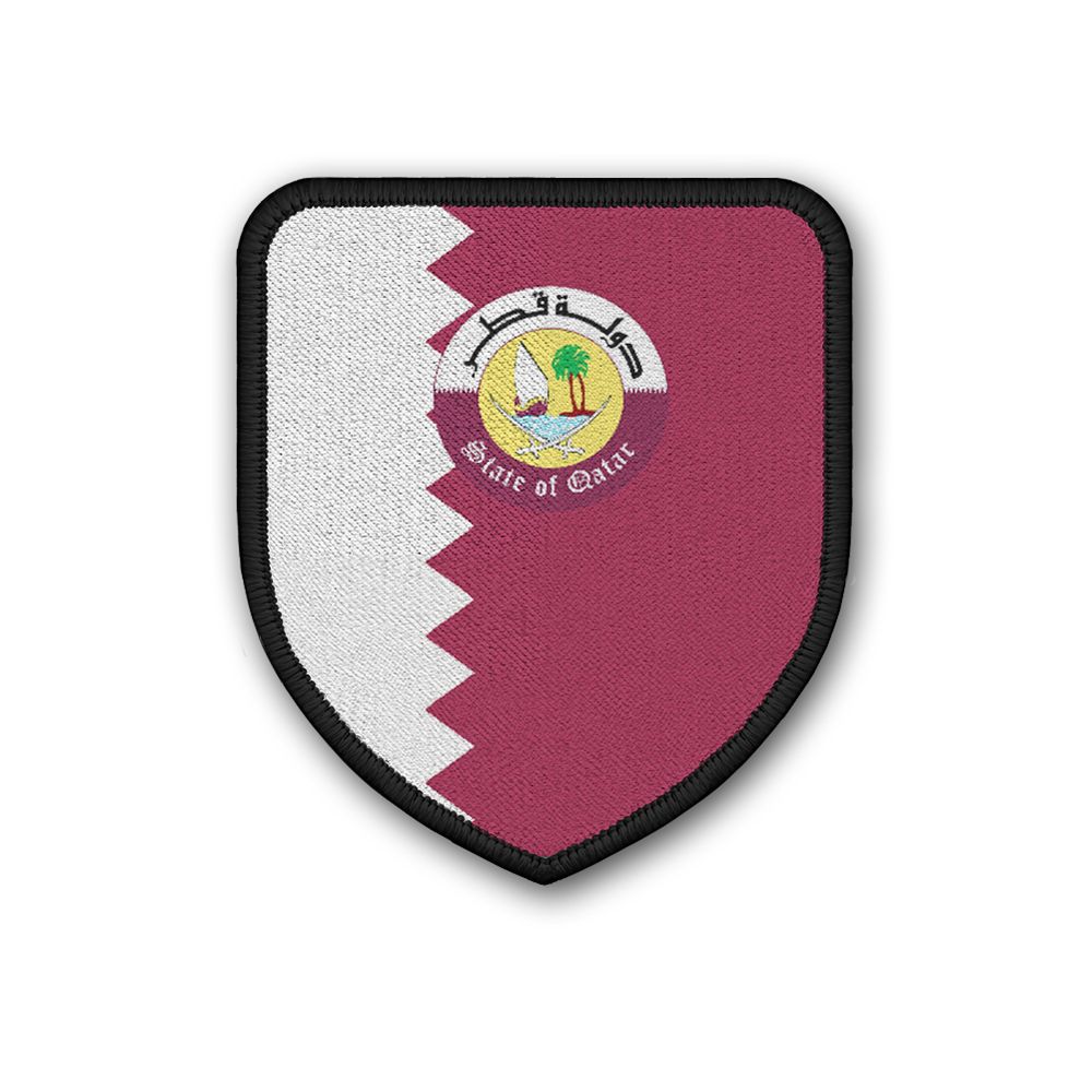 Patch Landespatch Qatar Doha Arabisch Arabien Landesemblem Flagge Stolz #21961