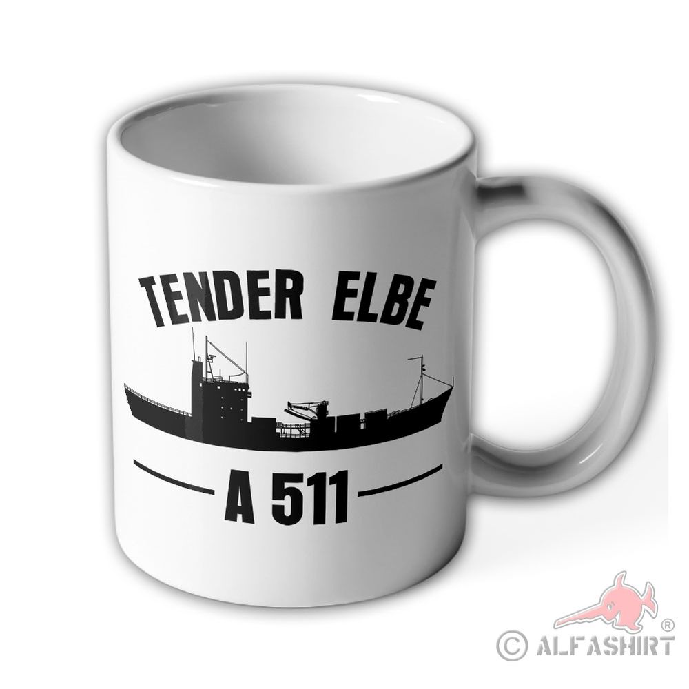 Tasse Versorgungsschiff Tender Elbe Klasse 404 Bundeswehr Marine Becher#41158
