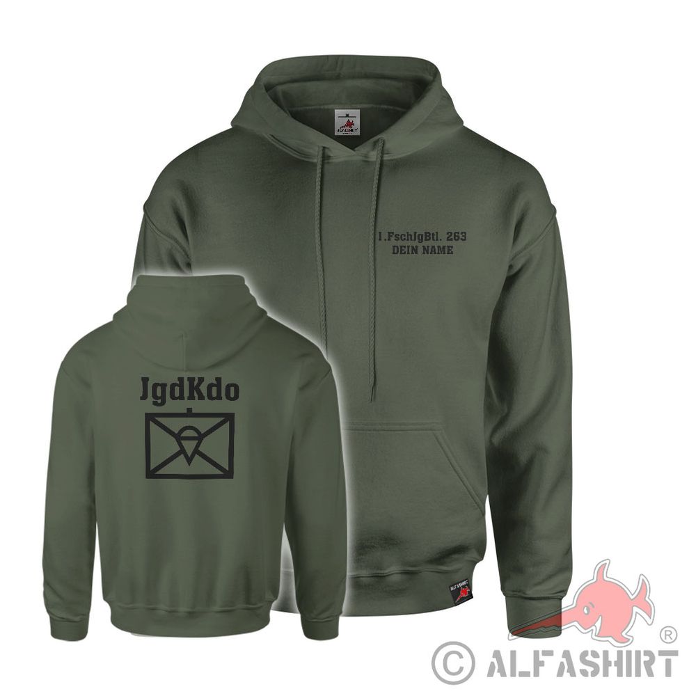 Hoodie olive personalized JgdKdo Hunting Command Federal Army sign #42894