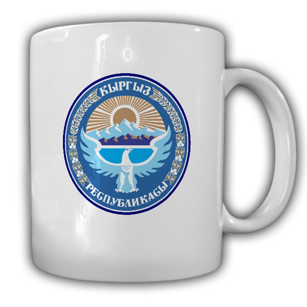 Wappen von Kirgistan Republik Kirgistan Кыргыз Республикасы Tasse #13646