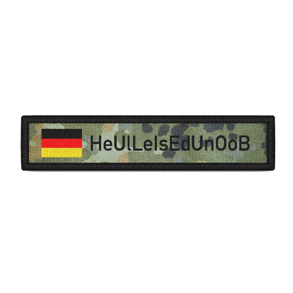 Name Patch Howling quietly you Noob Flecktarn Bundeswehr Fun Fun Patch # 27756