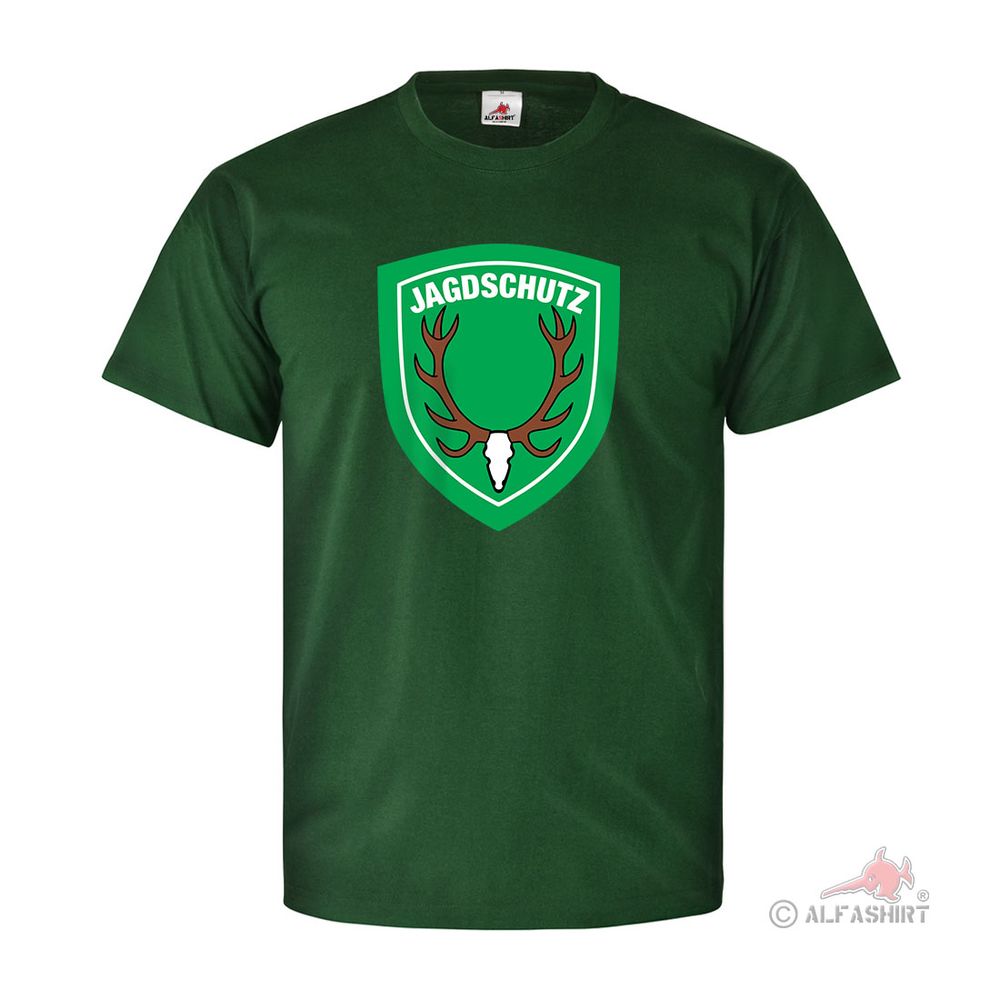 Jagdschutz Förster Jäger Revier Wappen Abzeichen Wald Jagd T Shirt #27209