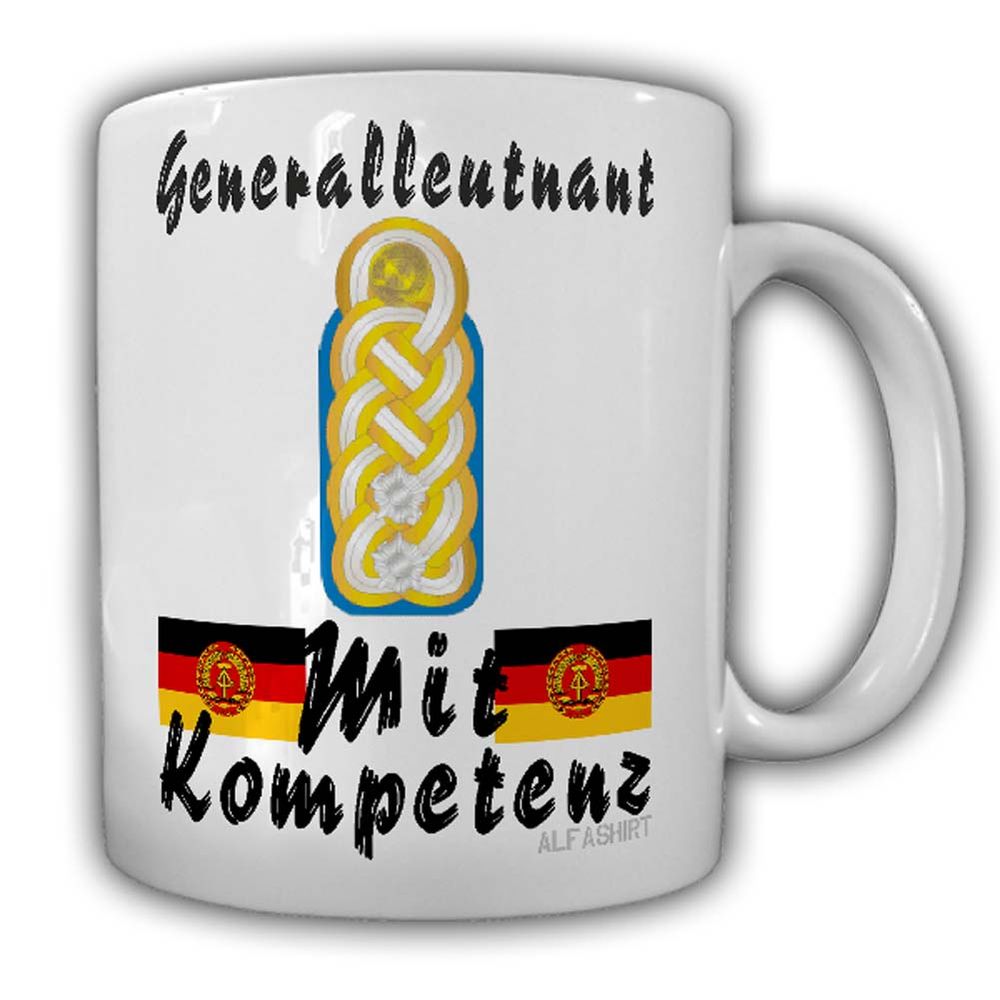 Generallleutnant der Fliegereinheit Lask Tasse Flugzeug DDR Genosse #24225