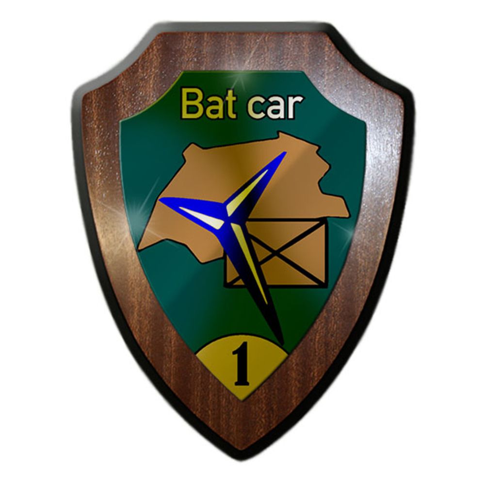 Wappenschild/Wandschild -Bat car 1 Jäger Schweizer Armee Schweiz #14239
