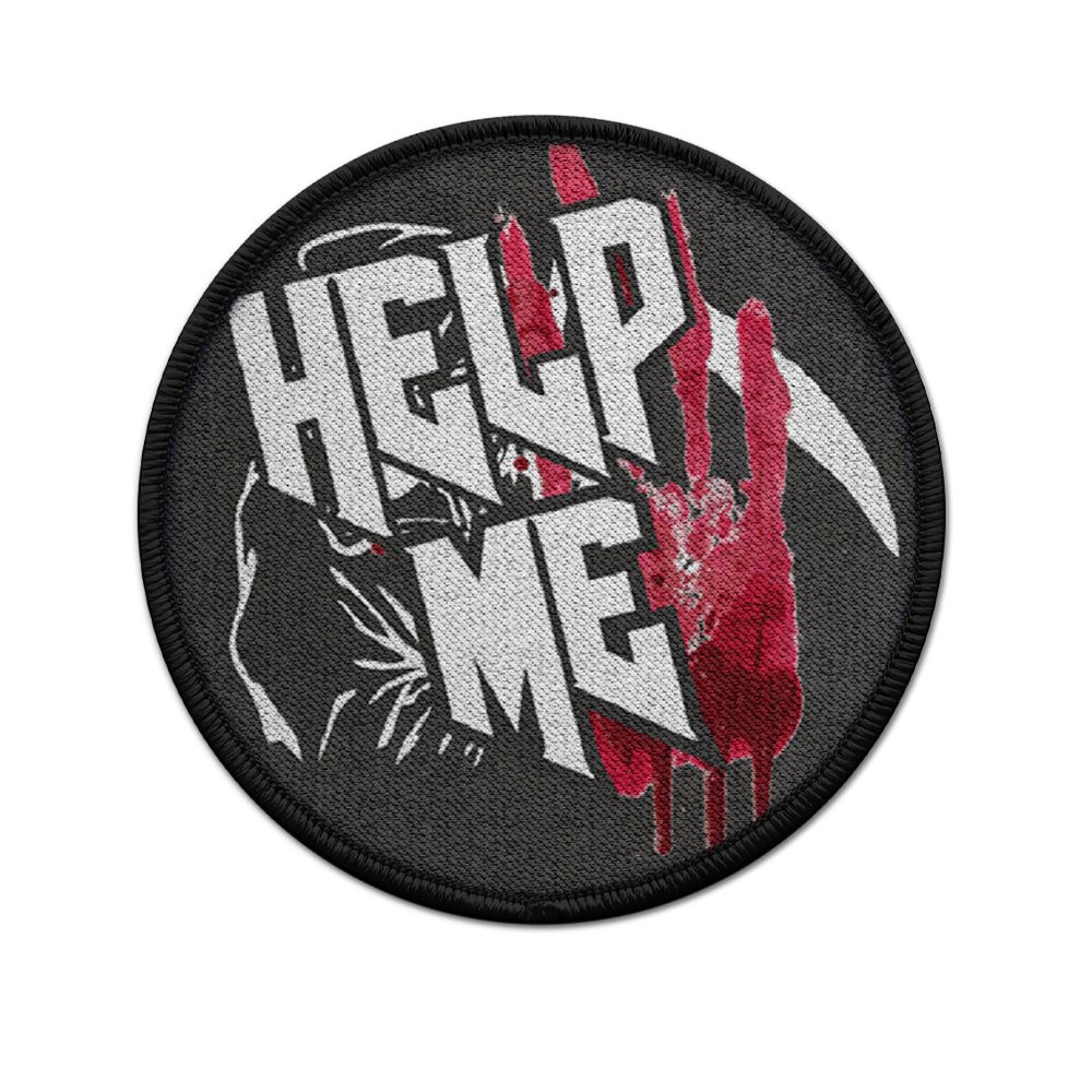 Help Me Patch Blood Help Sensemann Patch Biker Punk Rocker Fun # 33808