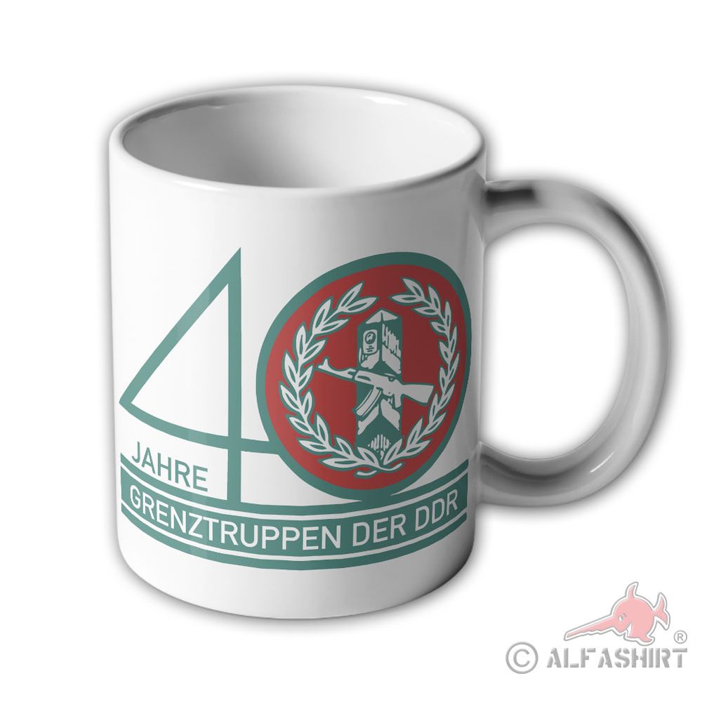 Tasse 40 Jahre DDR Grenztruppe Ostdeutschland Berlin Grenz Truppe #34082