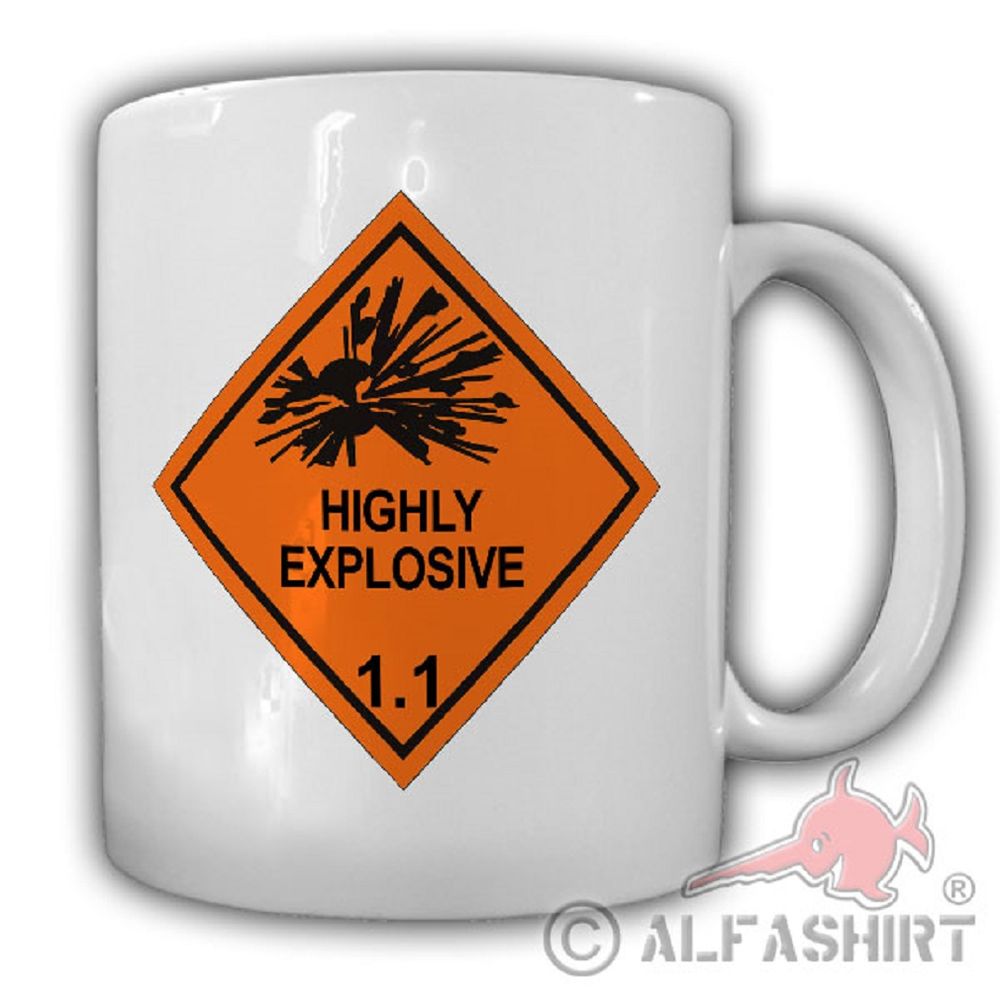 HIGHLY EXPLOSIVE Sehr explosiv Kampfmittel Räumung Pionier Tasse #20068