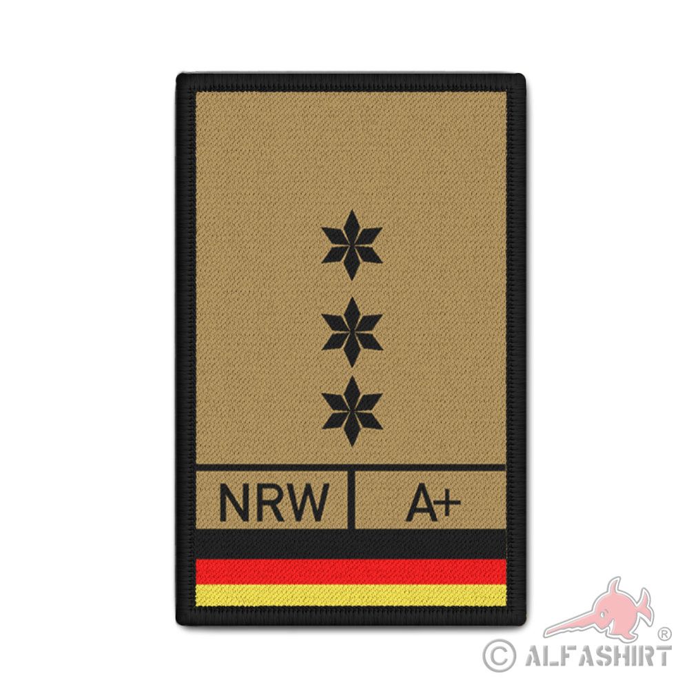 Rank Patch sand Rangabzeichen Polizei PHK Polizeihauptkommissar Stern A+ #43188