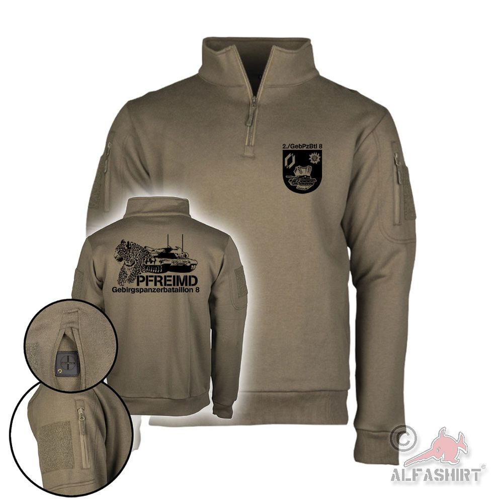 Tactical BW Pullover GebPzBtl Gebirgspanzerbataillon 8 PzBrig 12 #45510