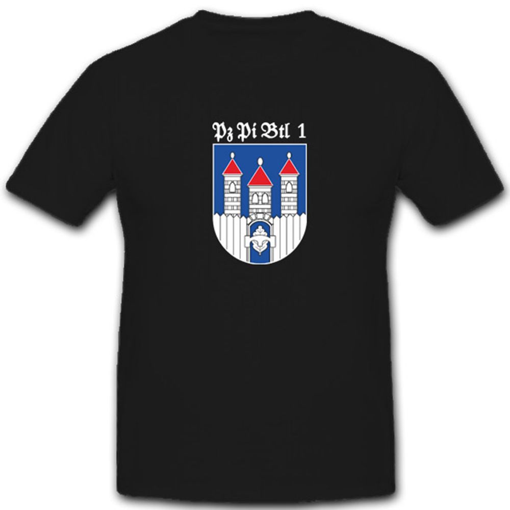 Deutschland Pzpibtl 1 Panzerpionierbataillon 1 Bundeswehr Wappen - T Shirt #4411