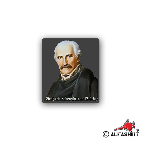 Gebhard Leberecht von Blücher Fürst von Wahlstatt Preußen Marschall 6x7cm#A1995
