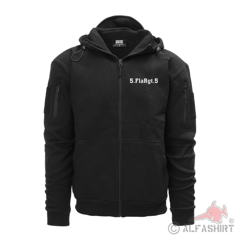 Tactical Hoodie Zipper 5 FlaRgt 5 Anti-Aircraft Regiment Unit #39474