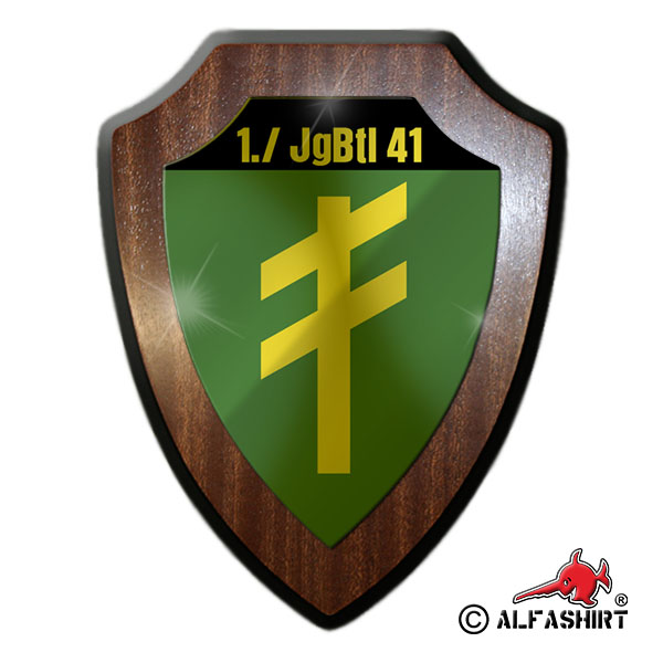 1 JgBtl 41 Jägerbataillon Kompanie Wappen Abzeichen Wappenschild #17531