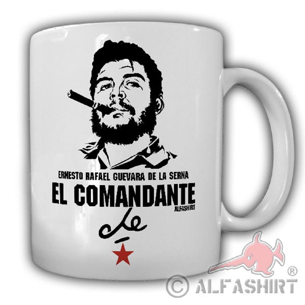 Che Guevara EL COMANDANTE Kubanische Revolution Kuba Unterschrift -Tasse #19656