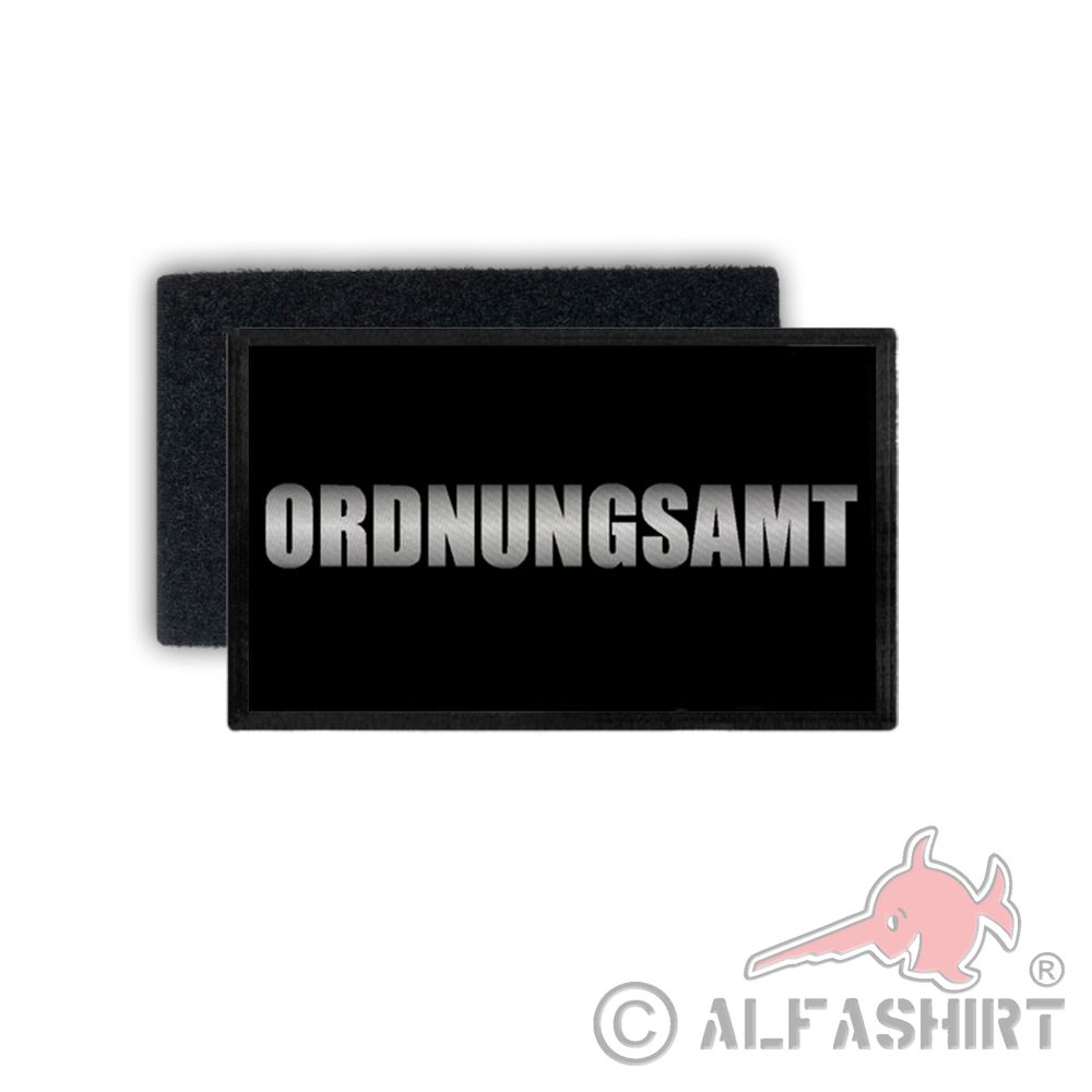 Patch Ordnungsamt Reflektierend Aufnäher Mützenaufnäher 7,5x4,5cm#35872