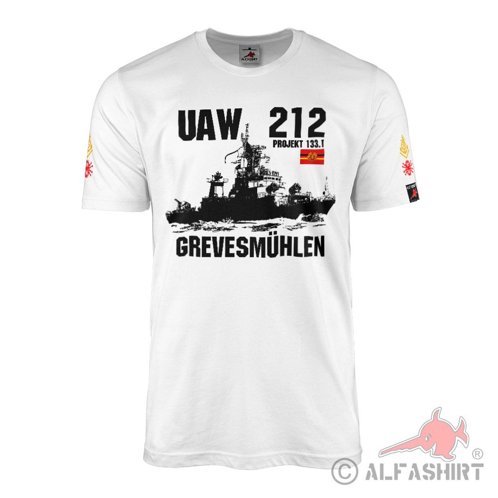 T-Shirt UAW 212 Project 133 DDR NVA Volksmarine Grevesmühlen Obermaat # 42543