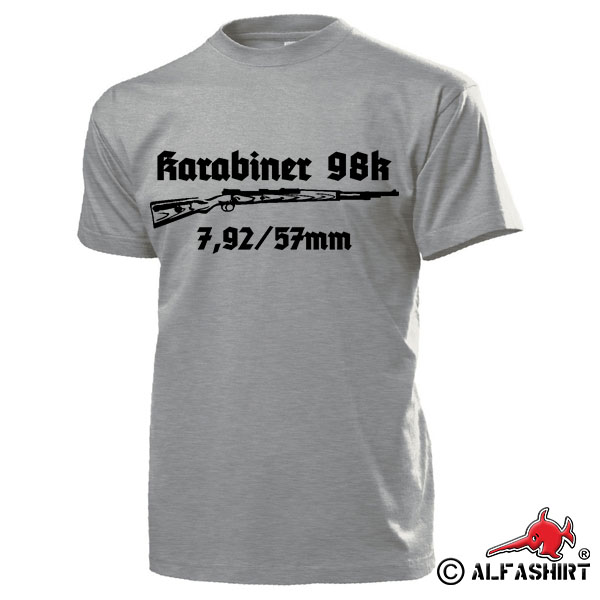 Karabiner 98k Gewehr Waffe Modell 98 deutsche Repetierbüchse T Shirt #15958