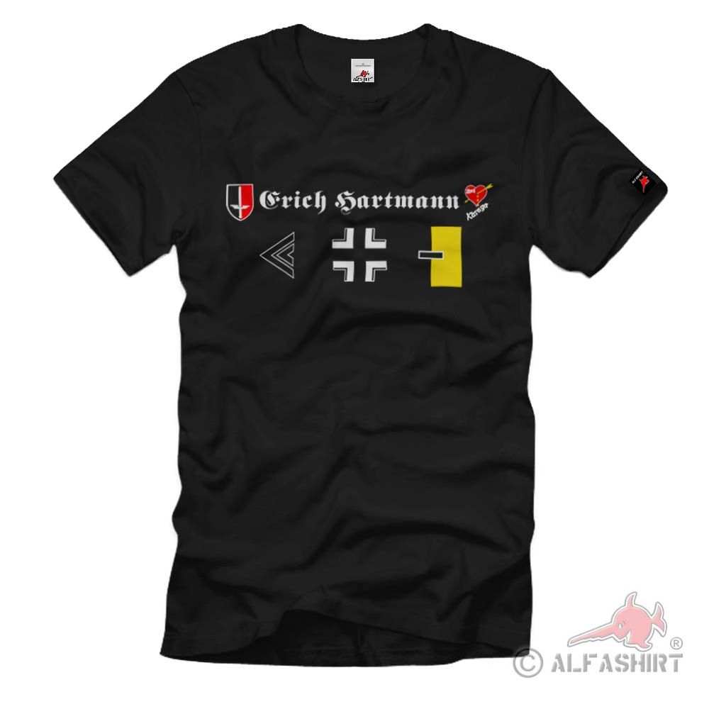 Erich Hartmann Bubi Jagdflieger Luftwaffe Bundeswehr Pilot - T Shirt #1551