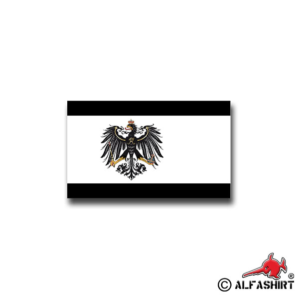 Sticker Prussian flag Baltic Pomerania Poland Lithuania 12x7cm A955