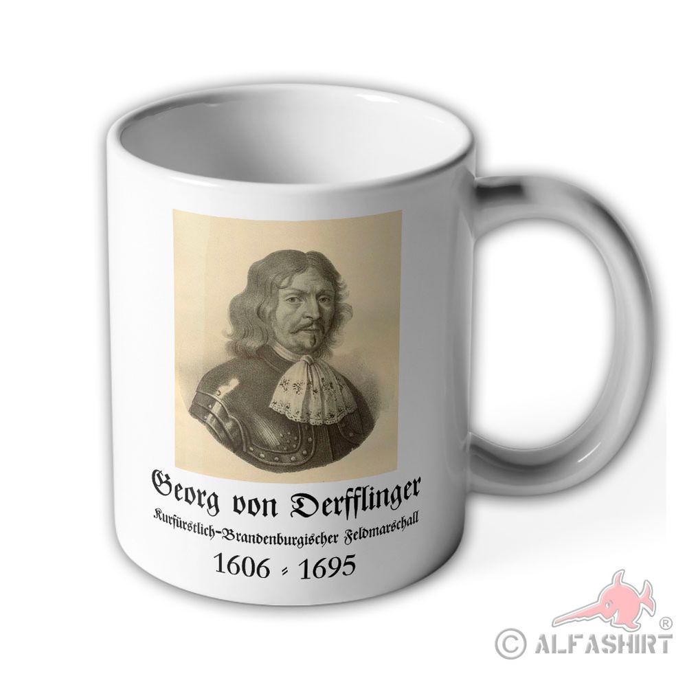 Tasse Georg von Derfflinger Brandenburg Feldmarschall#43249