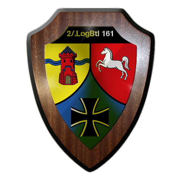 Wappenschild 2 LogBtl 161 Logistikbataillon Bundeswehr Wappen Abzeichen #24381
