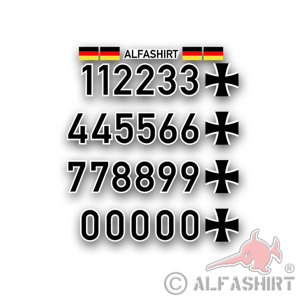 Air Force Aviation Identification Set 1zu10 1zu8 Model Font Height 3.5cm # A3713