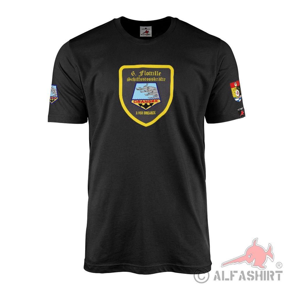 T-Shirt 6 Flottille Dranske NVA Nationale Volksarmee Torpedo Schnellboot #43721
