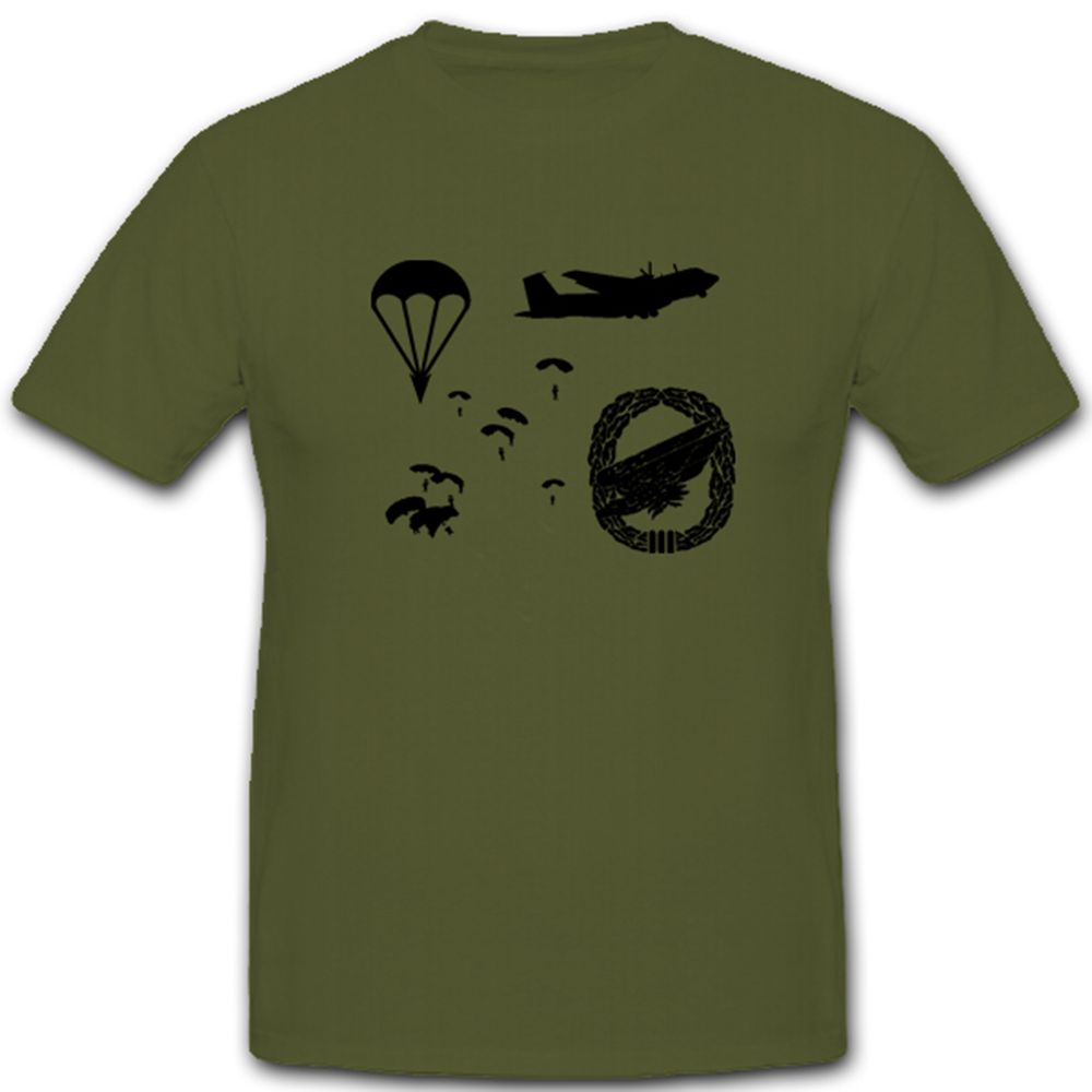 FschJg Fallschirmjäger Fallschirmspringer Fallschirm  T Shirt #4760