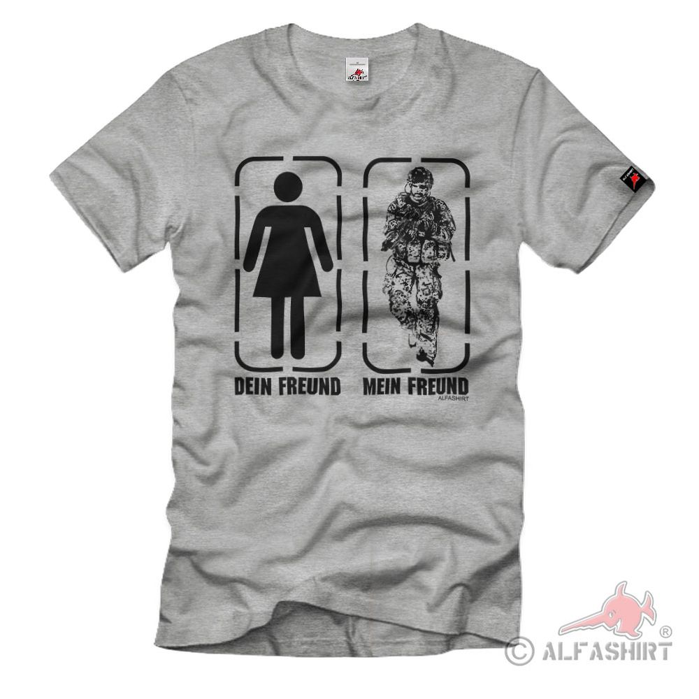 Mein FREUND dein FREUND Fun Humor Soldat Panzergrennadier - T Shirt #38624