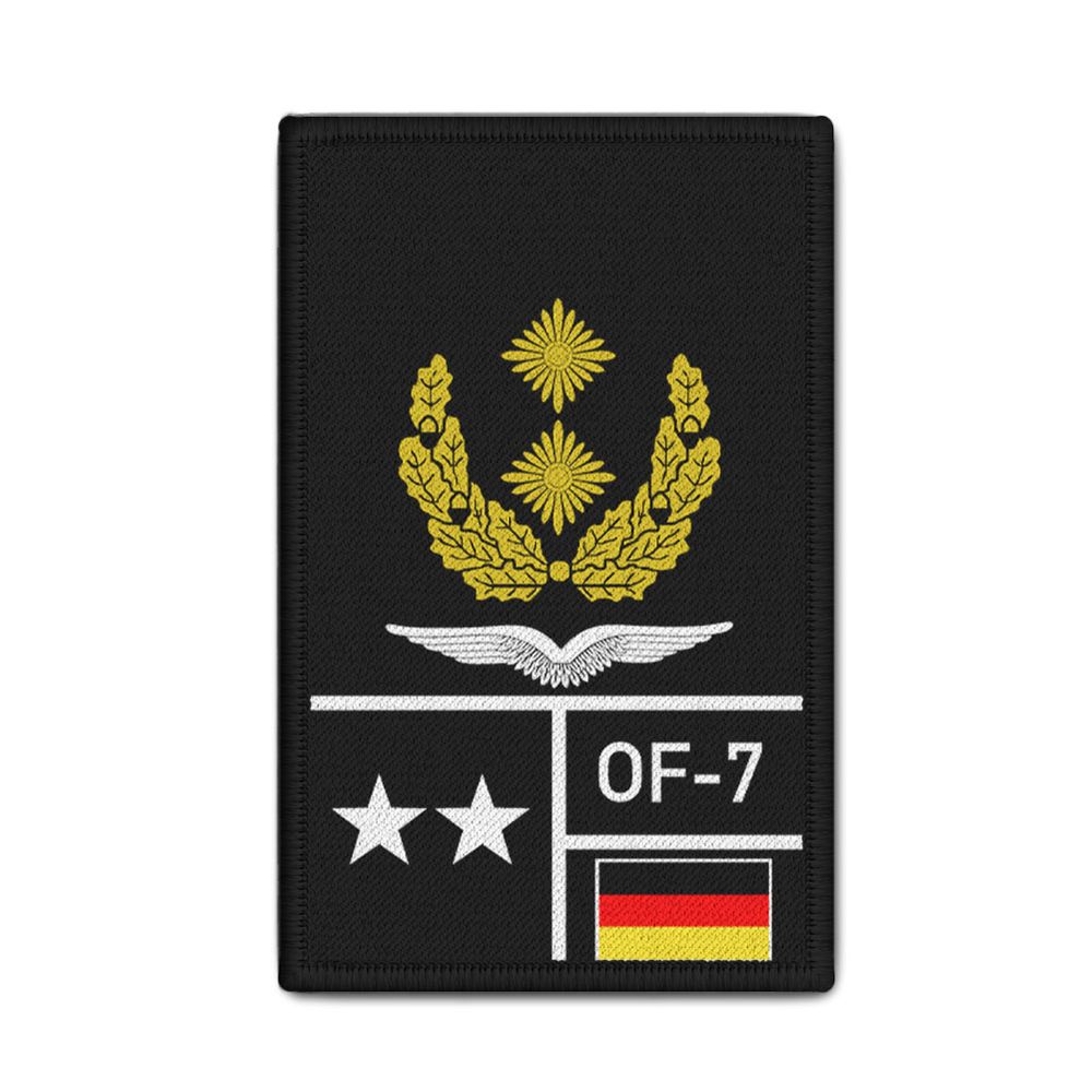 Rank Patch Bundeswehr Heer Luftwaffe Marine Schwarz #BW-Patch