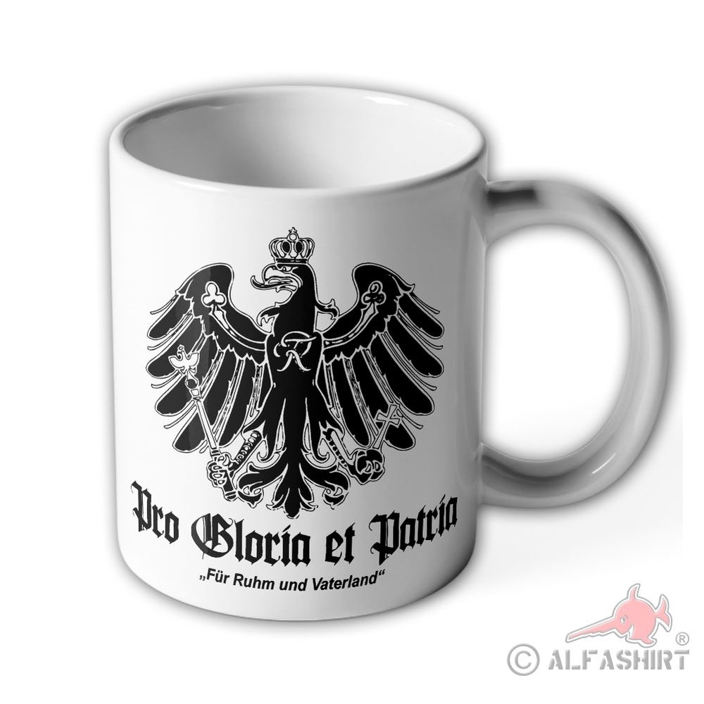 Tasse Preuße - Für Ruhm und Vaterland Pro Gloria et Patria Adler #39107