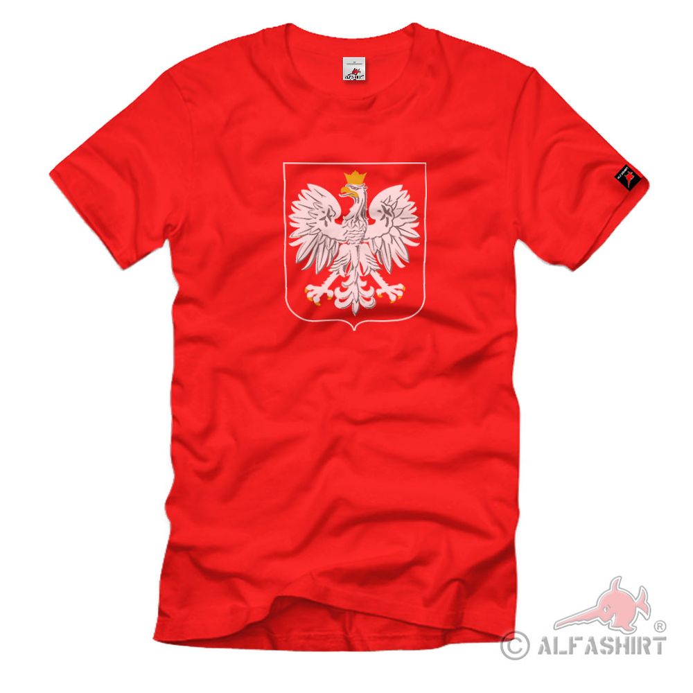 Polen Adler Wappen Abzeichen Polska Emblem - T Shirt #2936