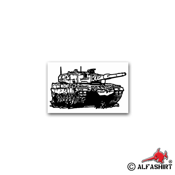 Aufkleber/Sticker Leopard 2A4 Panzer Kampfpanzer Deutschland BW 11x7cm A2657