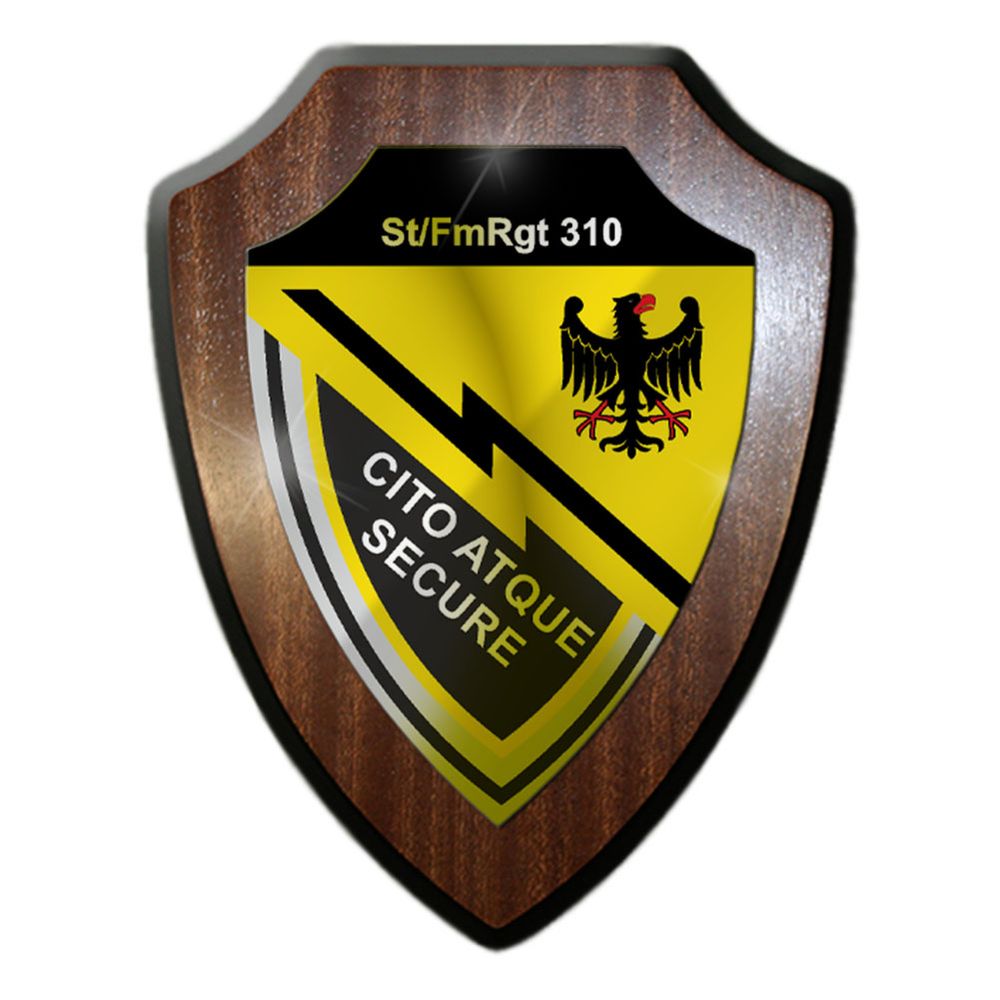 Blazon St Fm-Rgt 310 Staff Telecommunications Regiment 310 BW Arms # 15328