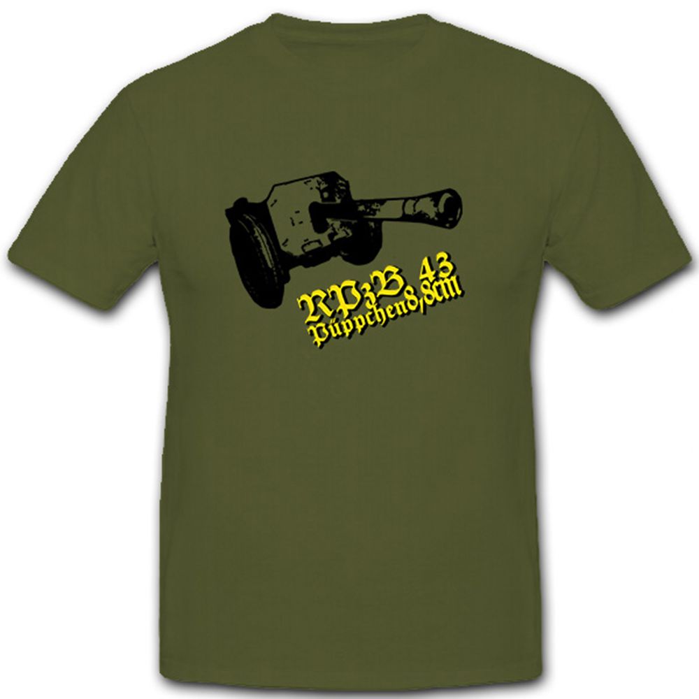 Raketenpanzerbüchse 43 Püppchen Rpzb43 Wh Wk Deutschland Militär - T Shirt #7337