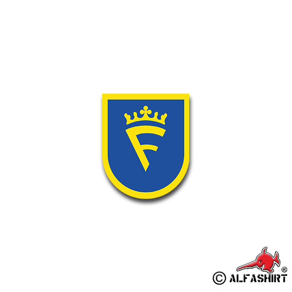 Sticker FmBtl 320 Communication Battalion Army Coat of Arms 7x6cm A1325