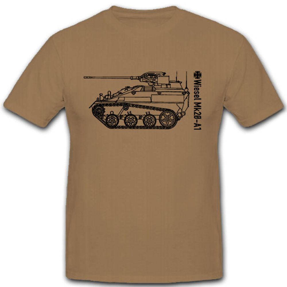 Wiesel Mk20 A1 Bundeswehr Kettenfahrzeug Waffenträger BW Heer - T Shirt #7973