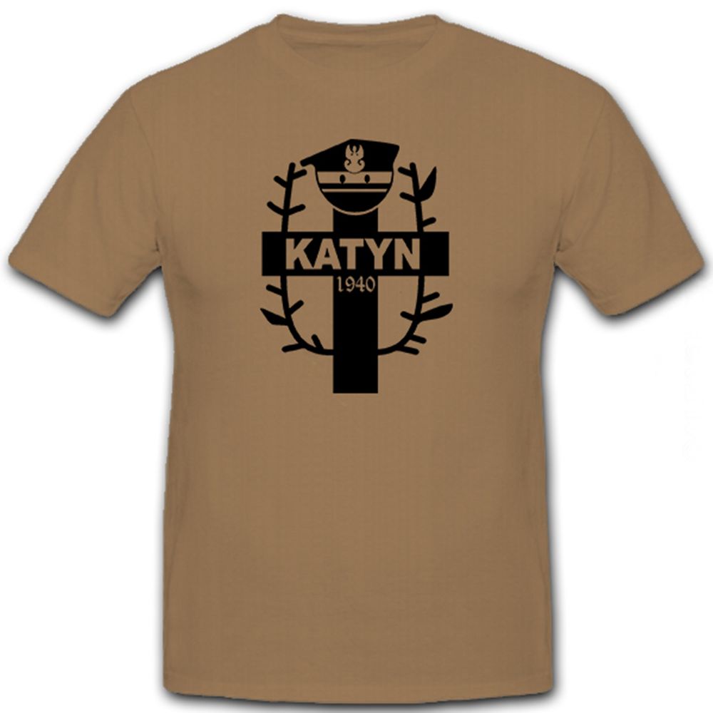 Katyn1940 Kreuz mit Soldaten Mütze Polen Polska Poland- T Shirt #6179