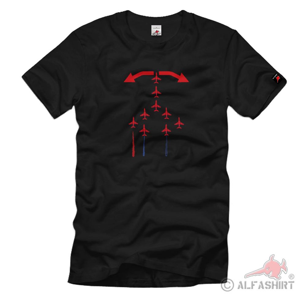 Red Arrows Aerobatic Team British Air Force Royal Air Force T Shirt #2716