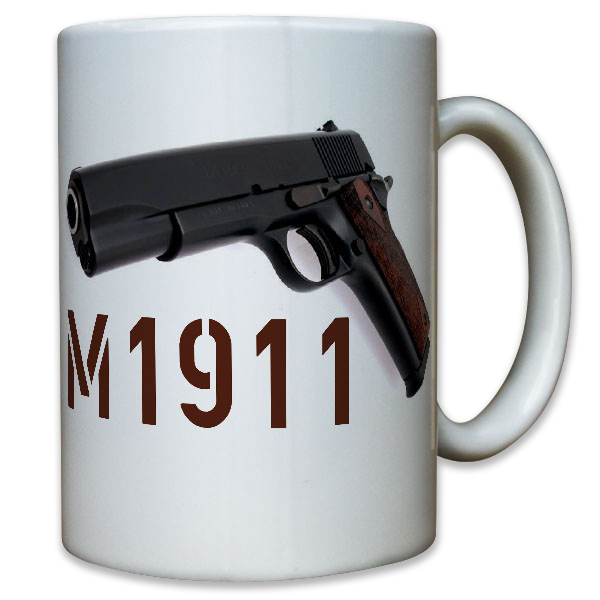 M1911 Automatic Pistol US Army Caliber 45 Governorate Deco - Cup # 9886
