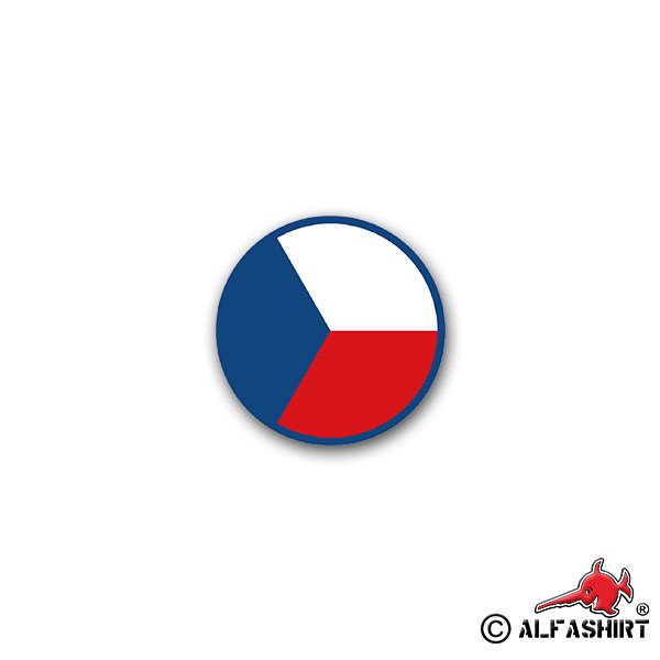 Aufkleber/Sticker Czech Roundel Air Force Military Flugzeugkokarde 7x7cm A2198