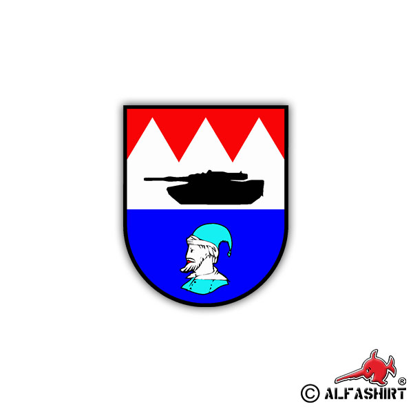 Sticker PzBtl 304 Crest Emblem Tank Battalion Military 7x6cm A1245