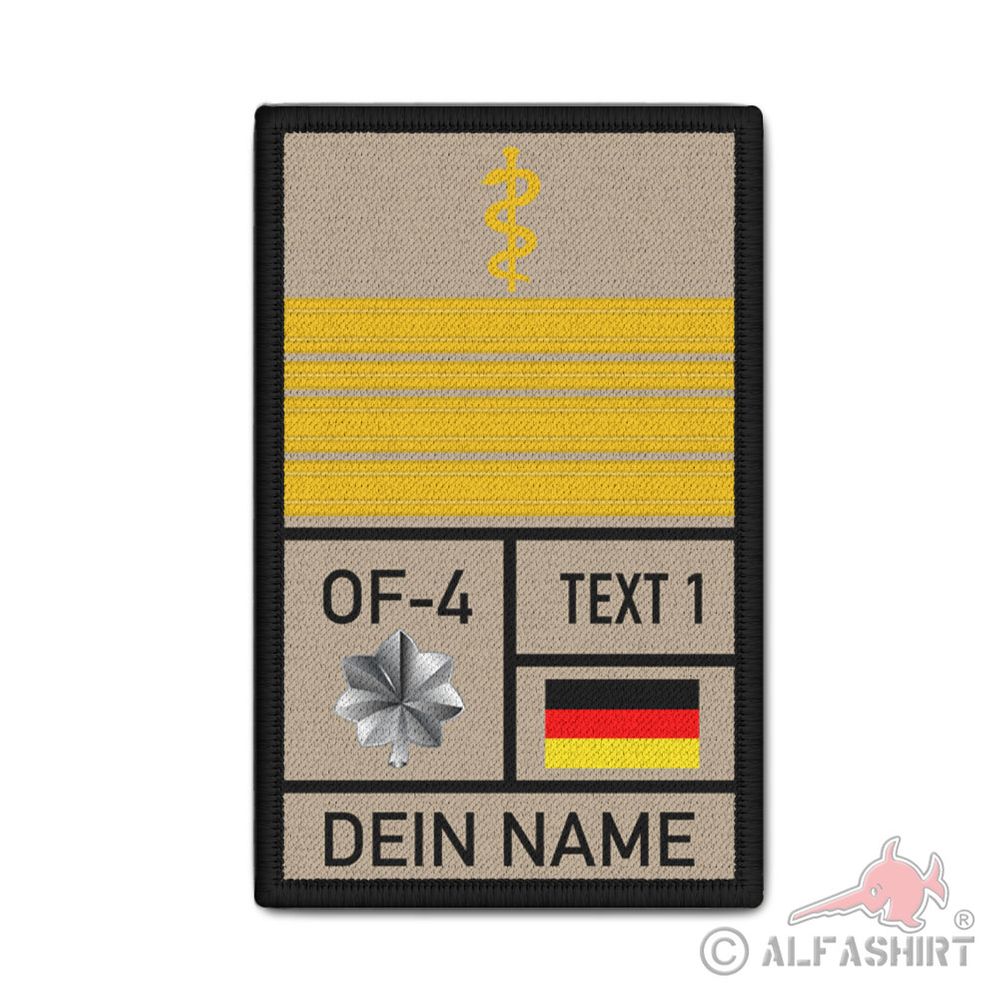 Rank Patch personalisierbar Bundeswehr BW Flottillenarzt Marine FTLA #41364