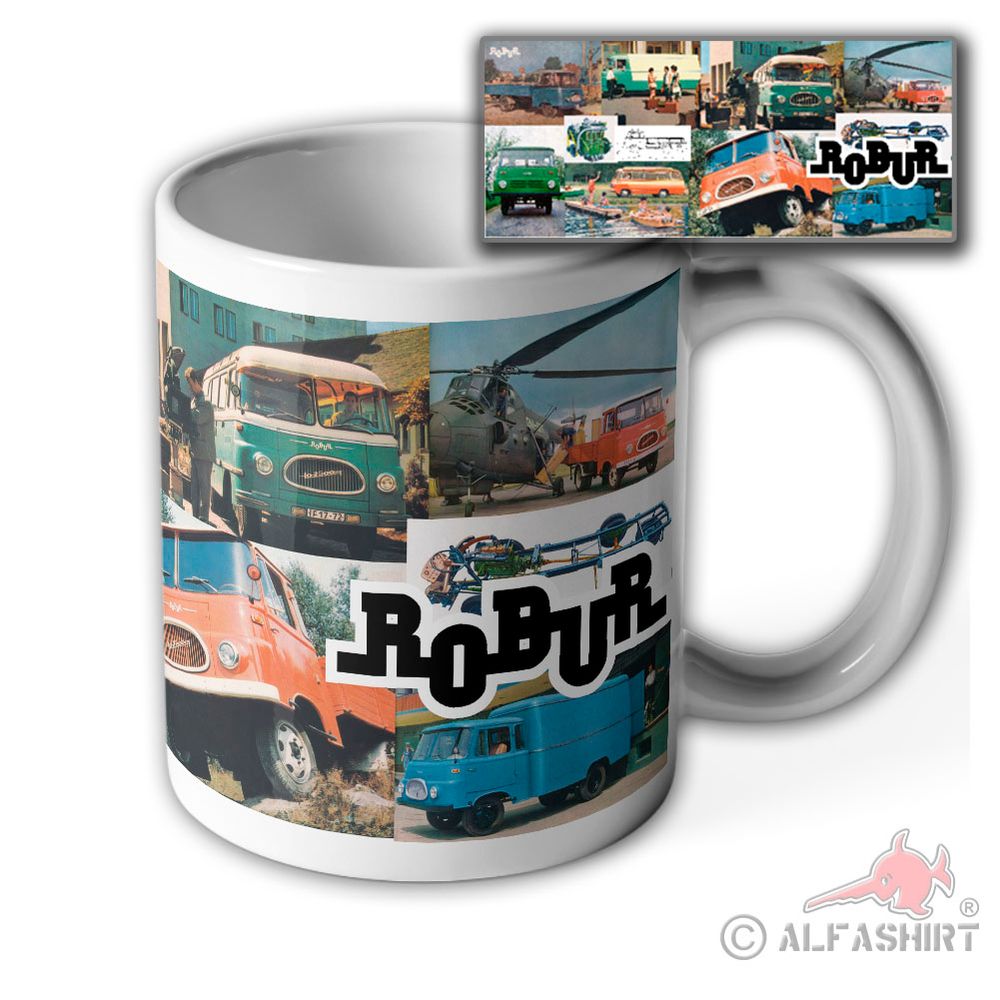 Tasse IFA-Robur Sammel DDR Bilder LKW Bus Oldtimer Pritsche#43278